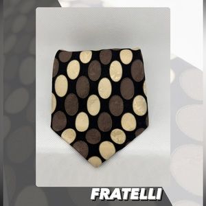 EUC Vintage Fratelli Oval Print Tie